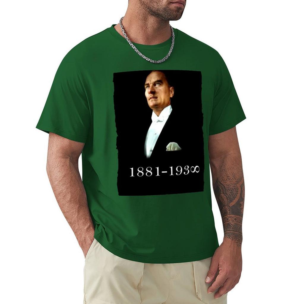 Ataturk Forever T-Shirt Korean Fashion Quick Drying Short Sleeve Tee Vintage T Shirt Men
