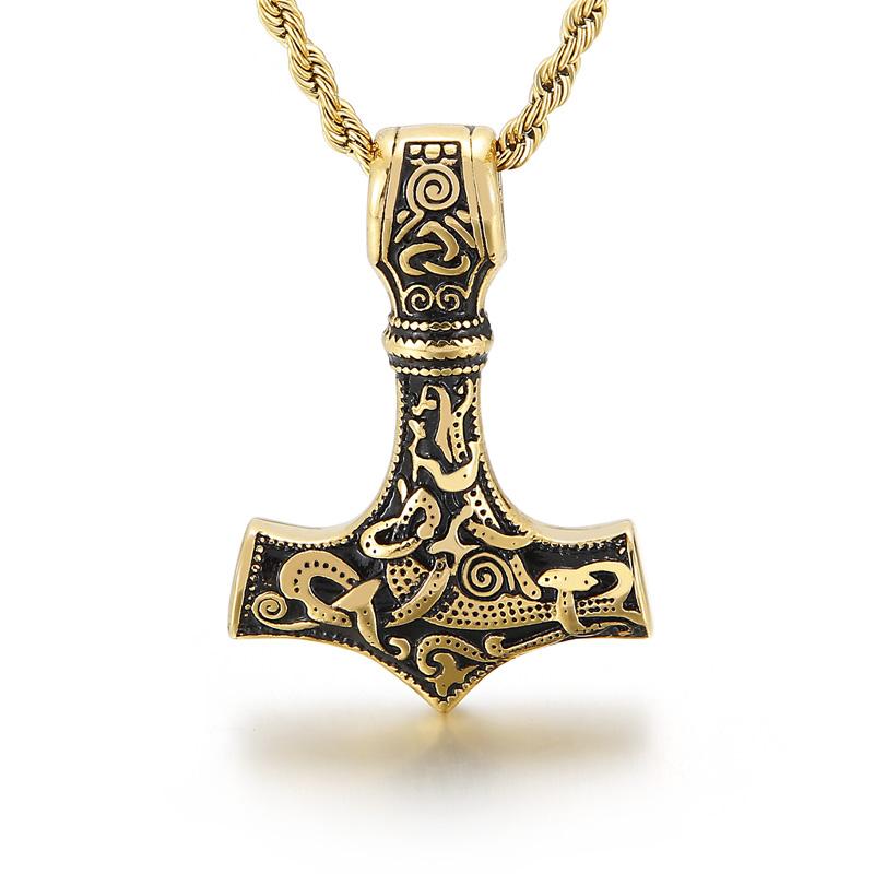 

Kalen Pirate Captain Pendant for Men Bless Amulet Stainless Steel Charm Necklace Lucky Jewelry Accessories Viking Gifts 60cm