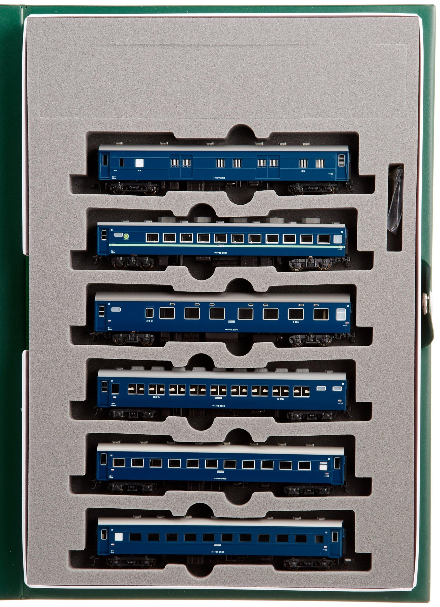 

KATO N Gauge Express Tsugaru Basic Set Model Train Passenger Cars 6-Car 10-879 синий