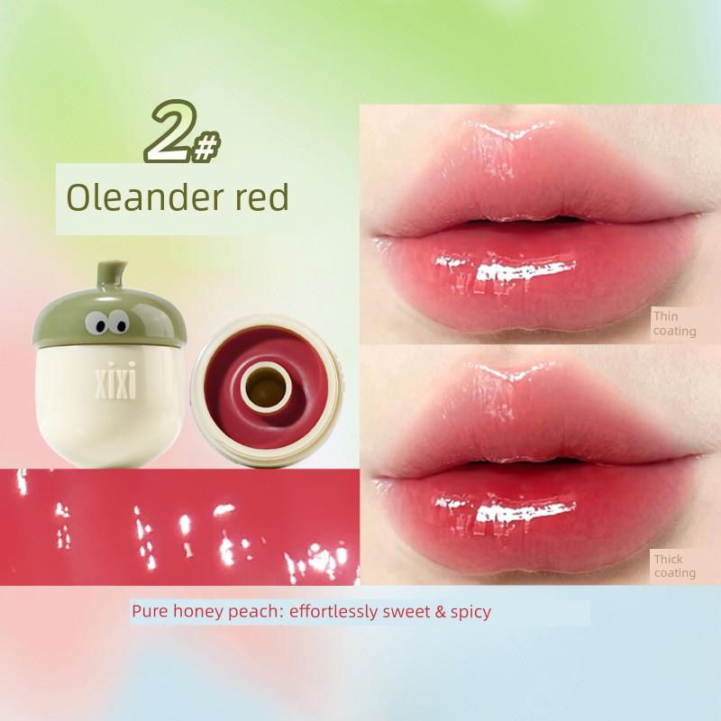 Cute and Adorable~ Li Le Hot Love Water Gloss Lip Jelly, Glossy Plump Lip Gloss, New Daily Lip Glaze for Students in Autumn and Winter