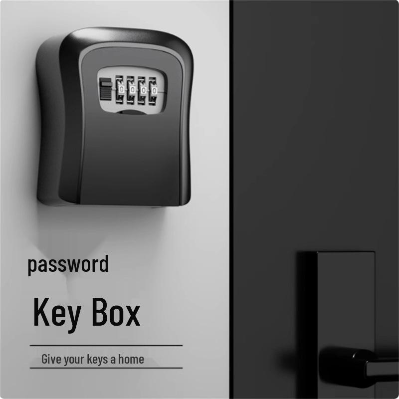 Punch-Free Cat's Eye Door Lock & Password Key Box for Temporary Storage