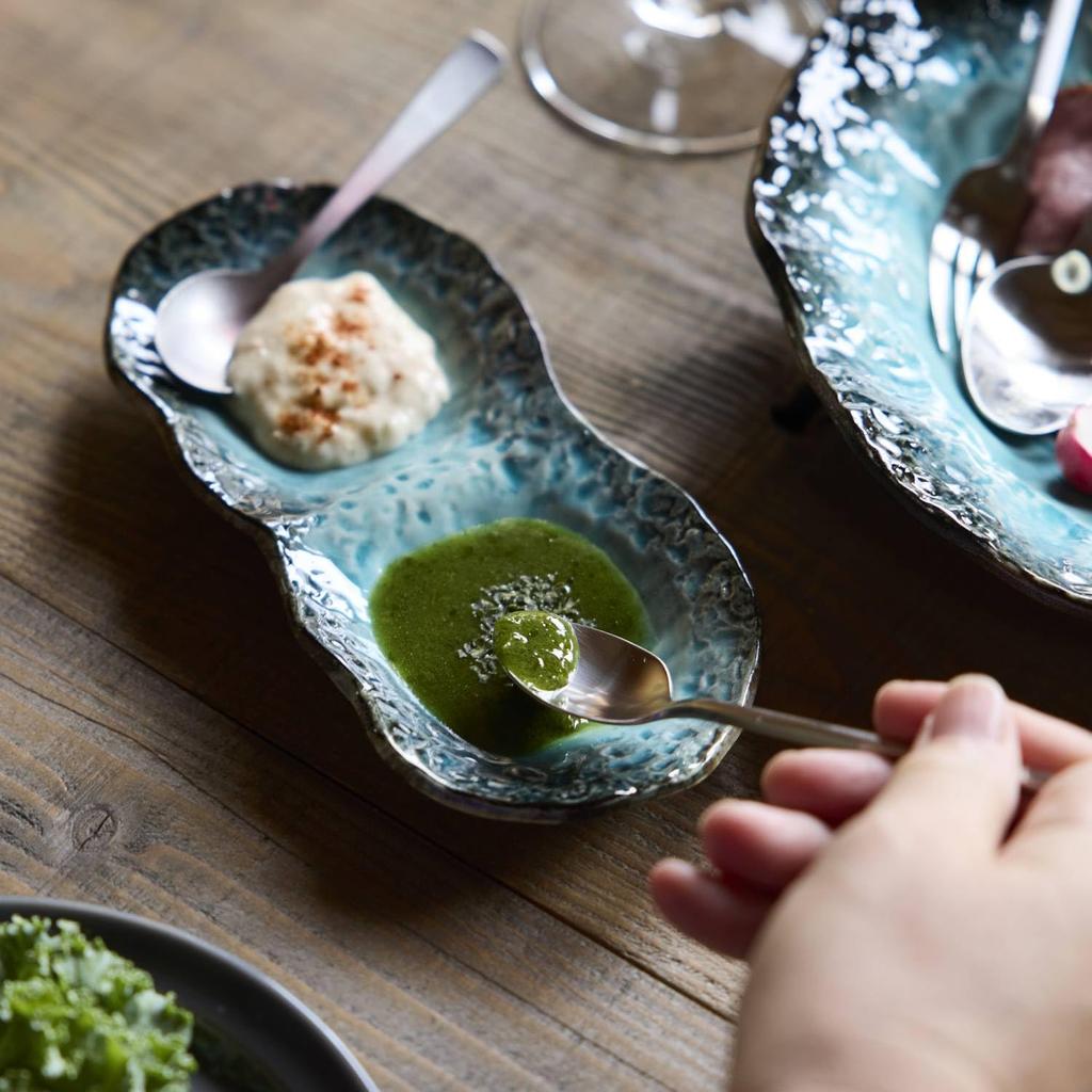 TAMAKI 3-Piece Small Bowl Set, Blue, Microwave-Safe, Mino Ware, for Japanese Cuisine, 28 X 9 X 4cm (H), T-960509