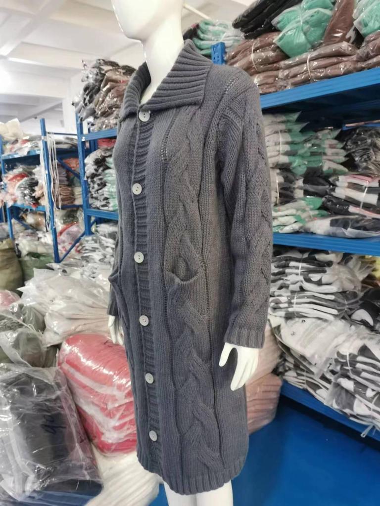 Europäischer & Amerikanischer Damen Plus Size Strickjacke Pullover Mantel - Neue Mode Strickwaren 2026