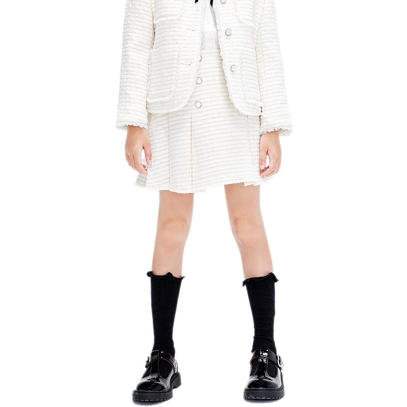 little MO&Co. Girls  Preppy Pleated A-line Skirt 110