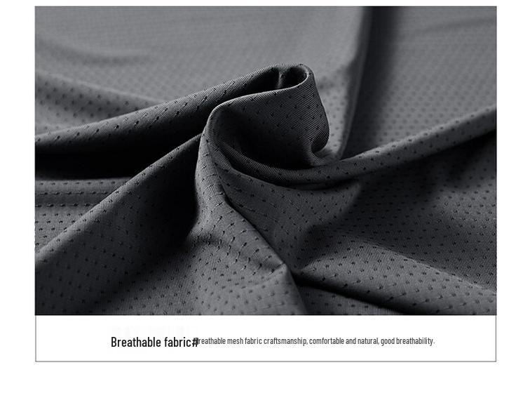 Men's Summer Quick-Dry Ice Silk Mesh T-Shirt - Short Sleeve, Stretch, Casual, Lightweight Fitness Top