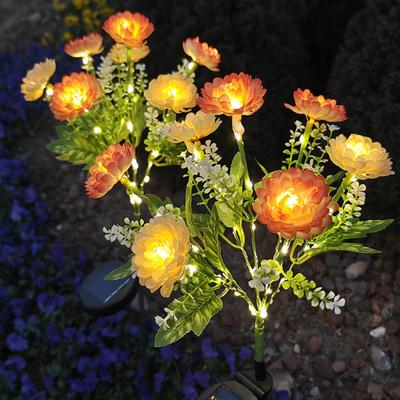 1 Paar Outdoor Solarleuchten LED Blumenlampen Automatisch Ein/Aus IP44 Wasserdicht Einfach zu installieren Kabellose Garten Solarleuchten