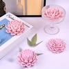 DIY Lotus Aromatherapy Candle Silicone Molds Manual Simulation Flower Gypsum Soap Resin Mold Chocolate Candy Cake Baking Tool