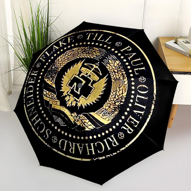 1pc SEAL OF AUTHORITY Umbrella with Plastic Handle,Suitable for All Seasons Home Travel Outdoor UmbrellaM1075
