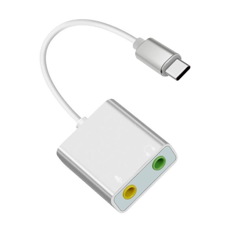 

USB External Stereo Sound Card USB Sound Adapter USB to 3.5mm Microphones Speaker Sound Interfaces for PC Laptop