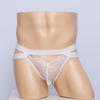 Men's sexy lingerie, lace pocket sling elastic men's seduction briefs panties