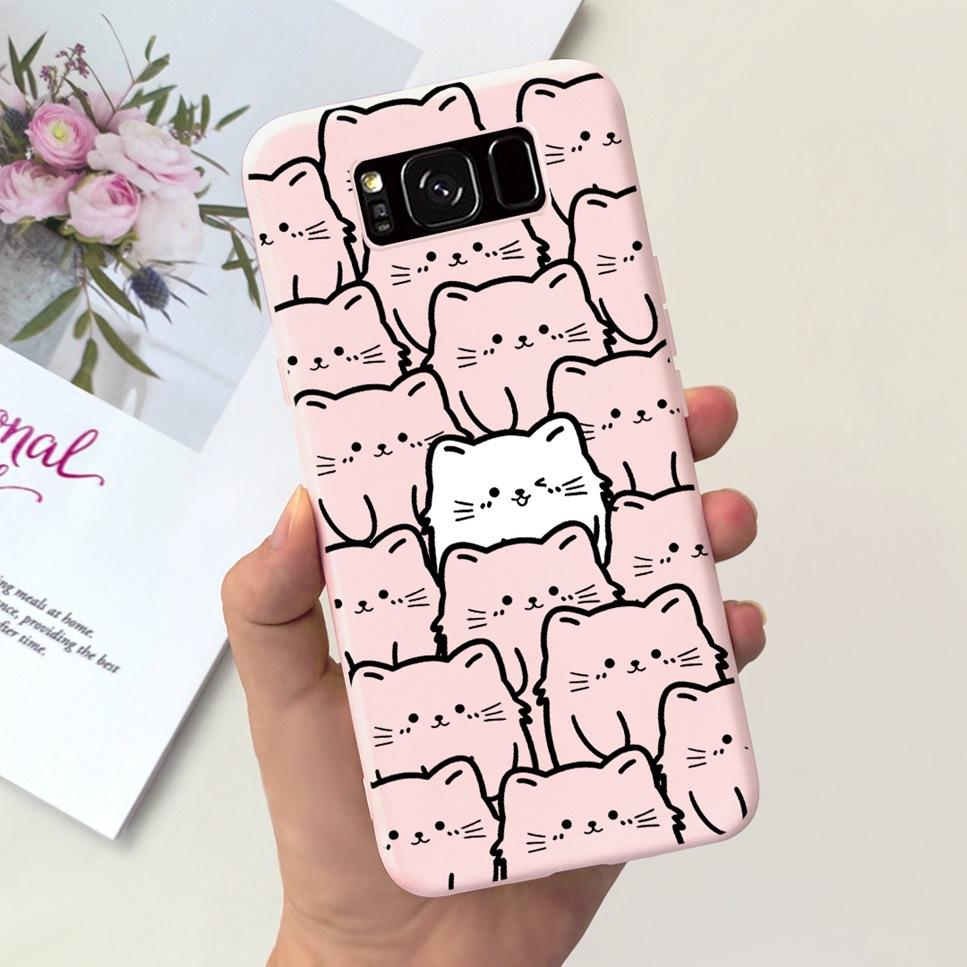For Samsung Galaxy S8+ 6.2" Case Space Planet Cute Cat Soft Silicone Cover For Samsung S8+ S8 Plus S8 Bumper Phone Case Fundas