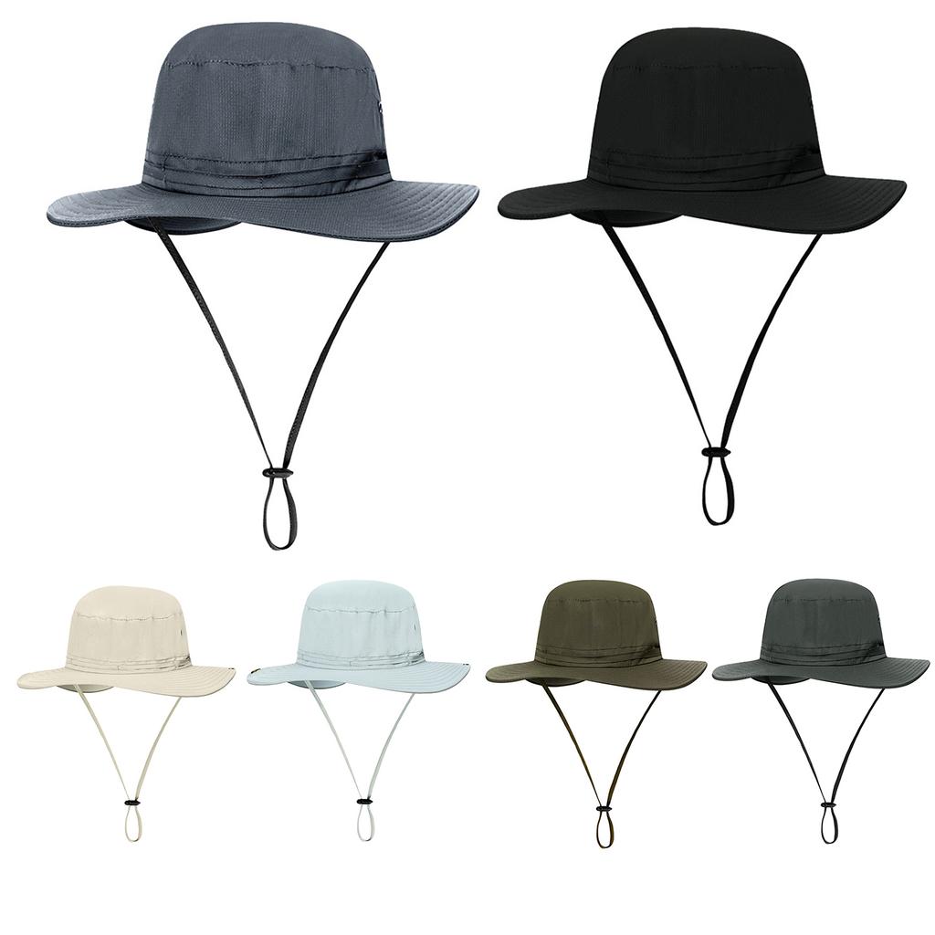 Fishing Hat Men Women Outdoor Summer Sun Protection Bucket Hat Foldable Large