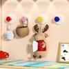 Plastic Key Clothes Bag Hook No Drill Towel Hooks Home Clothes Wall Hanger Fixing Storage Robe Coat Towel Organizer