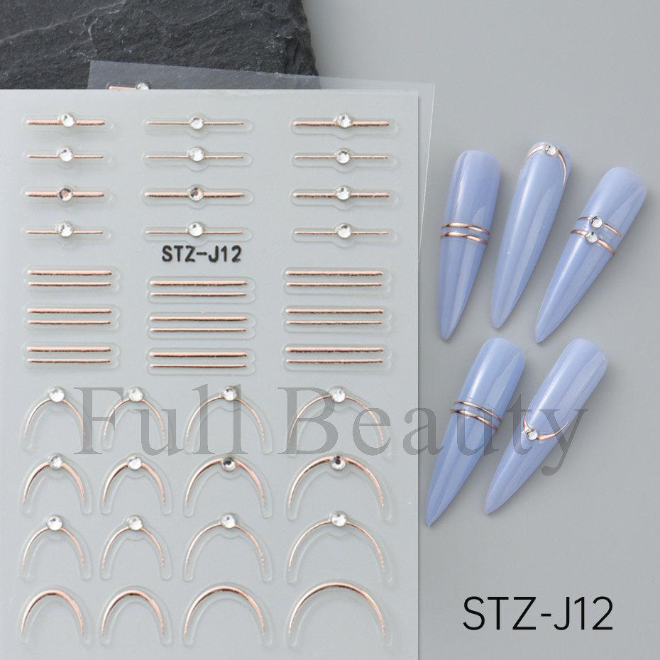 Stickers, Tip Design, Color, DIY Manicure Decals for Women