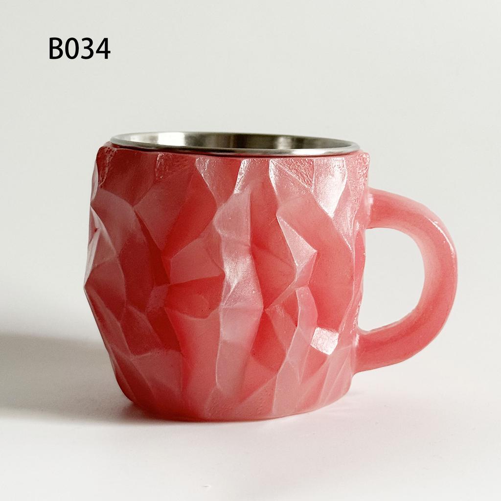 Mineral Crystal Coffee Mugs Imitation Mineral Crystal Coffee Resin Crystal Cup