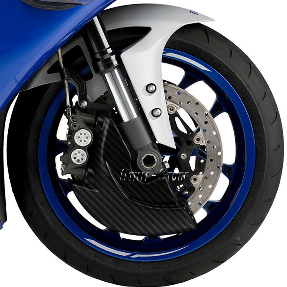 Motorcycle New Air Ducts Brake Cooling Mounting Kit Carbon Fiber and Black For Yamaha YZF R1 YZF-R1 Yzf r1 2020-2024