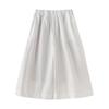 Chuyu Women's High-Waist Cotton Blend Wide-Leg Cropped Pants