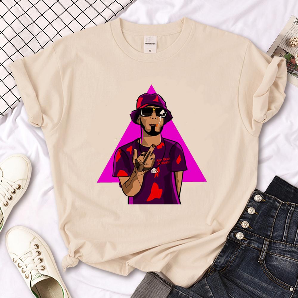 

Anuel Aa top tees female Breathable Colorful Vintage Graphic harajuku Trendy t shirt 2000s kawaii streetwear Trendy Psychedelic S