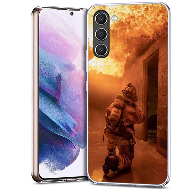 Firefighter Heroes Fireman Phone Case for Samsung A16 A26 A36 A56 A17 A37 A57 A07 A06 A02S A12 A22 A32 A52S A72 Galaxy A70 A50S