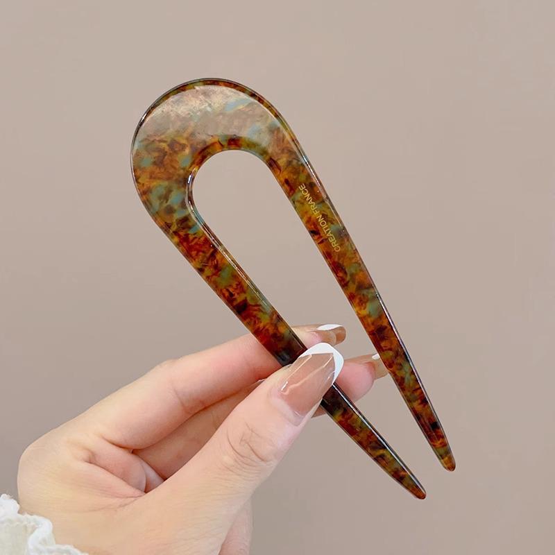 U-Shaped Pearl Women's Updo Hairpin 2025 - Elegant Insert Comb Headwear