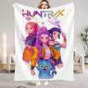 K-Pop Demon Hunters Blanket Girls Boys Plush Throw Blanket Novelty Warm Blanket All Season Gift