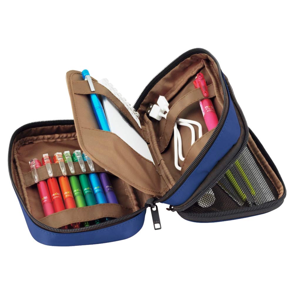 LIHIT LAB Pen Book Case, Type, Double, Indigo, A7555-11