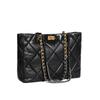 New Sheepskin Rhombus Large-capacity Tote Bag, Commuting Versatile Leather High-end Chain Shoulder Bag for Women