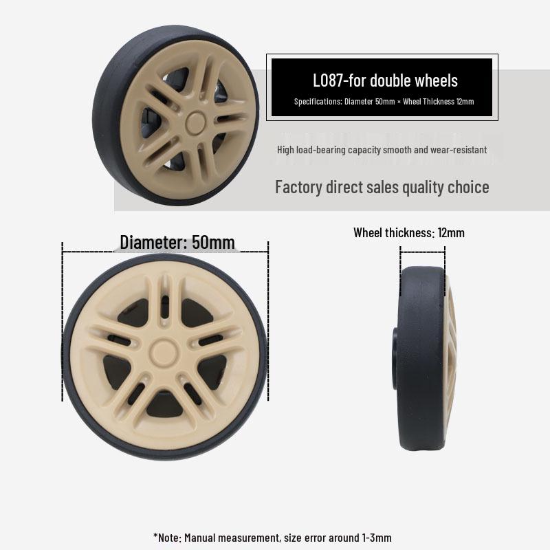 Universal Wheel Replacement for Luggage Suitcase: Leather Caster Rubber Roller Rim Repair Accessories