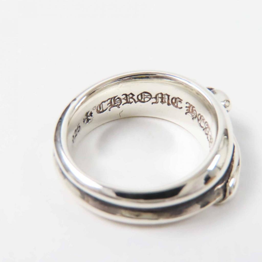 Excellent CHROME HEARTS Ring Half Classic Dagger Ring Silver SV925 Women Used