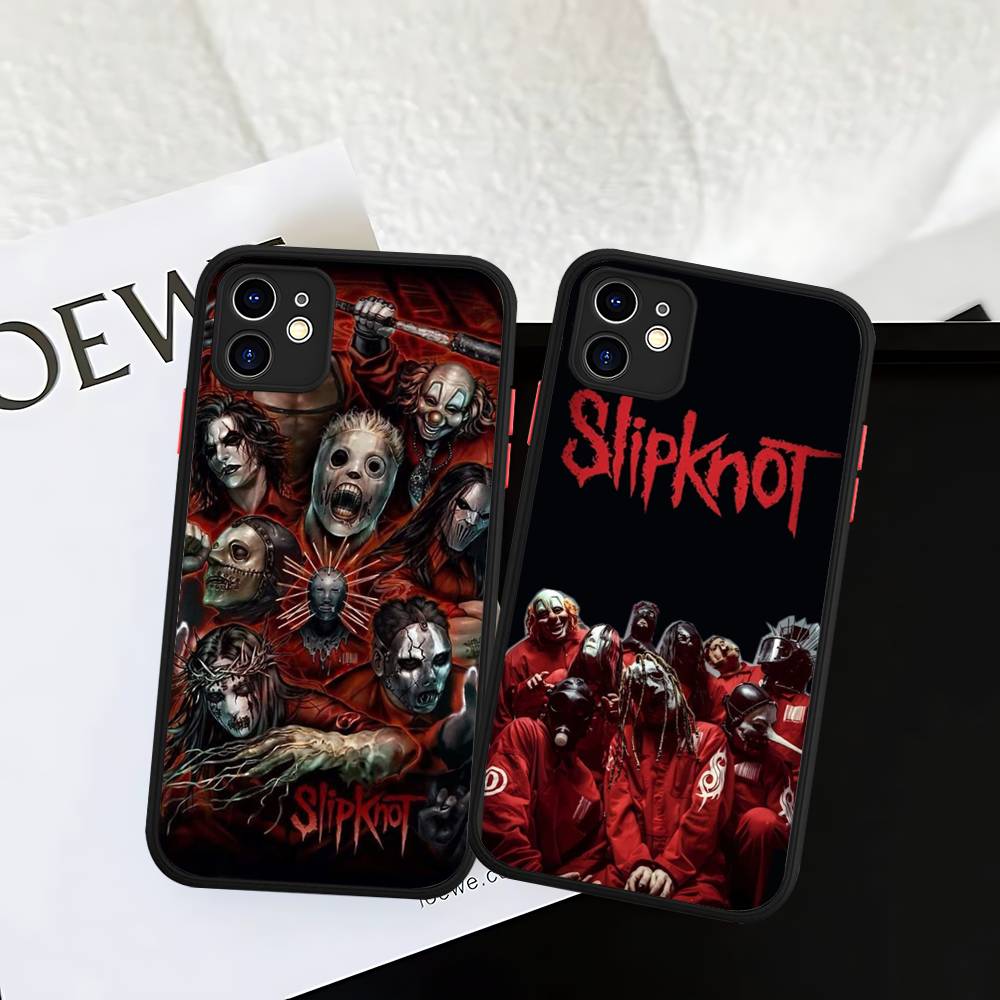 Slipknot Band Silicone Case For IPhone 16 15 14 13 12 11 Pro Max Plus X XS MAX Shockproof Matte Cover