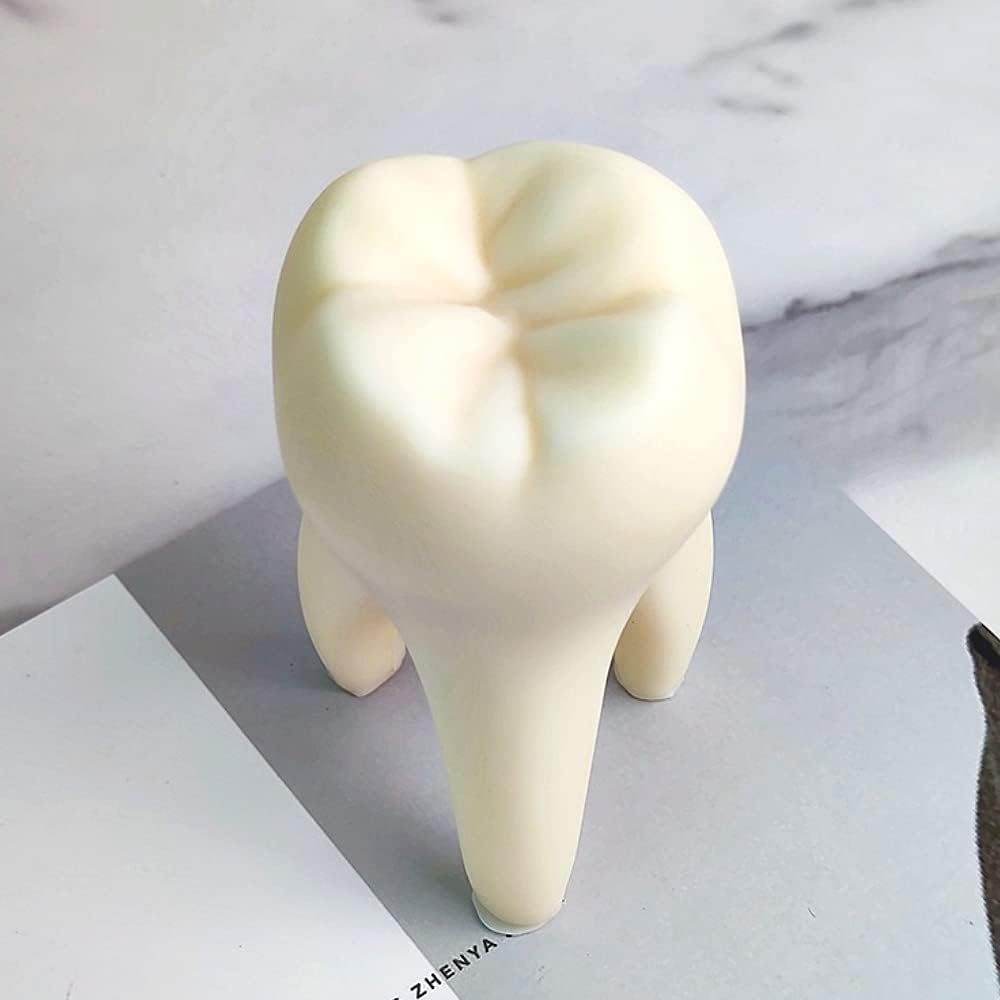 Tooth Candle Mold, Large Teeth Style Silicone Molds for Wax Resin DIY Candles Handmade Soap Mould, Hand Crafts for Home Wedding Party Decoration