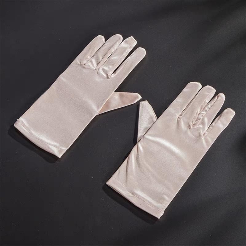 Kurze Handschuhe für formelle Veranstaltungen, Party-Kostümhandschuhe, elegante Zeremonienhandschuhe, Erwachsenen-Unisex-Bühnenauftritte, Handhandschuhe