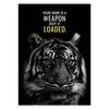 Animals Motivation Quote Art Posters and Prints On Canvas Painting Tiger Dog Wall Art Inspiration Pictures for Office Home Decor