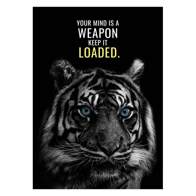 Animals Motivation Quote Art Posters and Prints On Canvas Painting Tiger Dog Wall Art Inspiration Pictures for Office Home Decor