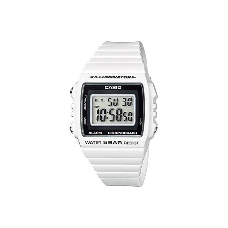 CASIO G-Shock YOUTH W215H-7AJH 40.7mm Black Watch W-215H-7AJH W-215H-7AJH White Strap