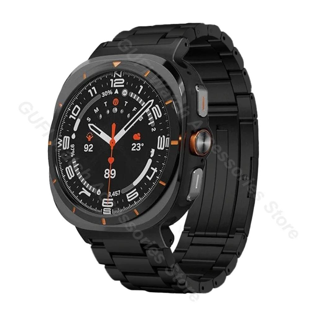 Pasek biznesowy z tytanu do zegarka Samsung Galaxy Watch Ultra 47 mm 2025, męski, luksusowy, do Samsunga GALAXY ULTRA 7 47 mm Correa