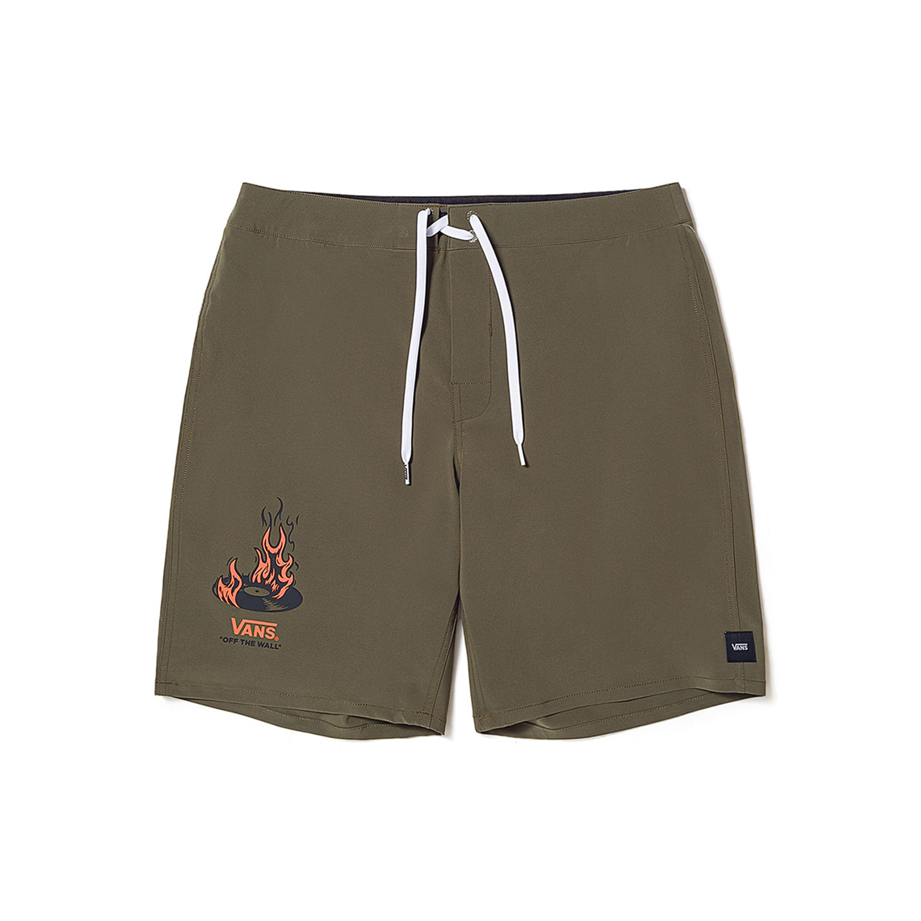 

New Vans OKEH FIRE RECORD Casual Shorts Unisex Army Green VN000FTXKCZ XL