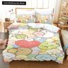 Cartoon Sumikko Gurashi Bedding Set,Duvet Cover Comforter Bed Set Quilt Cover Pillowcase,King Queen Twin Size Boys Girls Adults