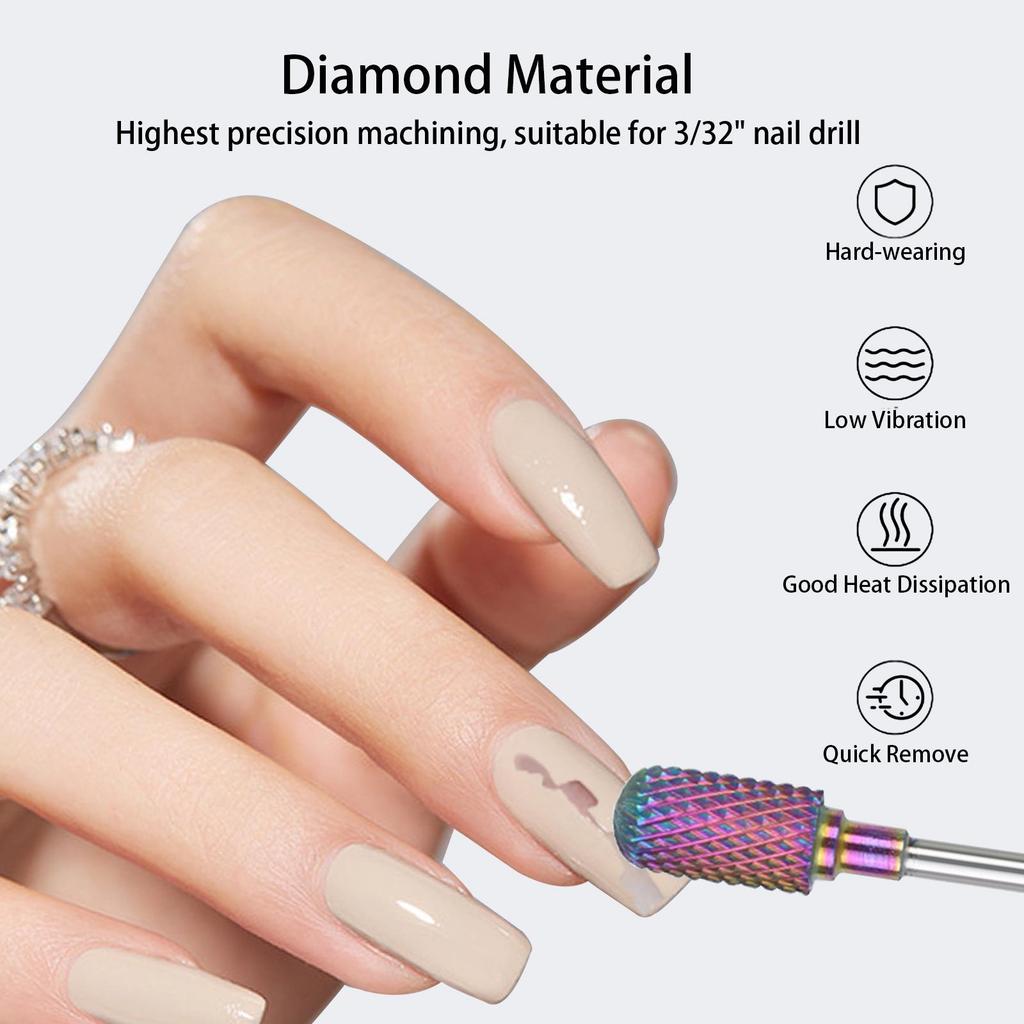 Iridescent Tungsten Steel Nail Polishing & Dead Skin Removal Set