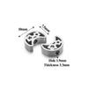 5Pcs Mirror Polish Stainless Steel Moon Key Beads Crowm Animal Spacer Beads DIY Jewelry Making Bracelet Women Necklace Findings