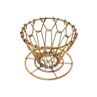 Brass Collapsible Coffee Dripper Kikkerland Brass Collapsible Coffee Dripper Kikkerland