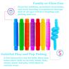 10/20/30 Pcs Pop Tubes, Fidget Tubes for Children and Adult Sensory Fidget Toy Set for Stress and Anxiety Relief Educational Toy