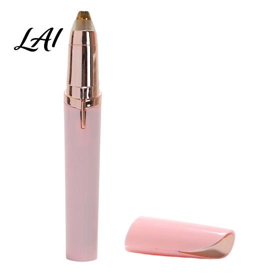 Eyebrow Grooming Pen Electric Trimmer for Women Rechargeable Cordless Facial Hair Removal Removal Portable Painless Eye Brow Shaver Razor Safe Skin