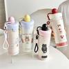 Large Capacity 316 Stainless Steel Cup With Strap Vacuum Flask Leakproof Water Bottle  Office Use