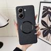 Magsafe Magnetic Plain Leather Case For Poco X7 Pro POCO X7 F6 Pro X6 Pro M6 Pro Poco C75  Cloth Wireless Charging Cover