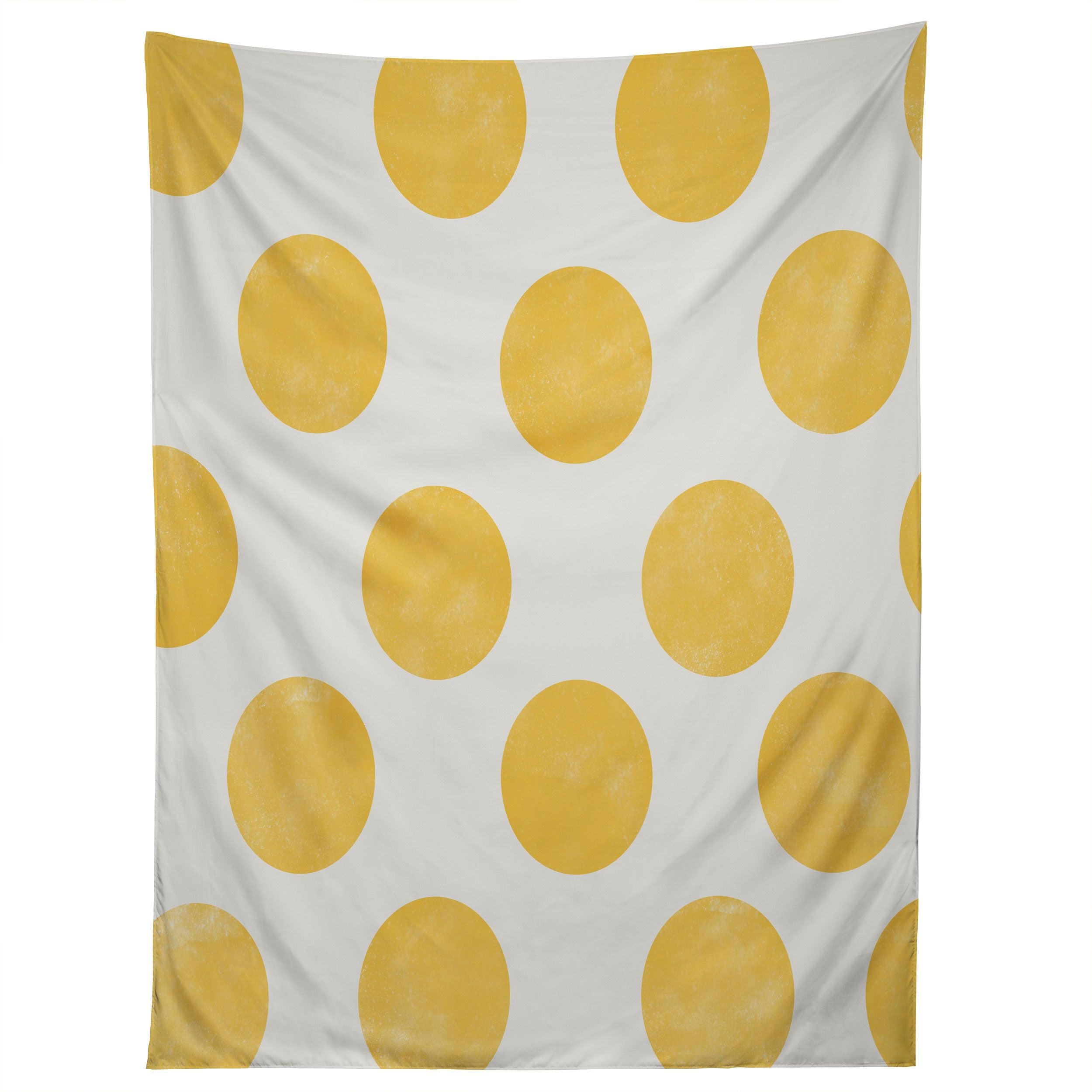 SPRING YELLOW DOTS tapestry 75x100