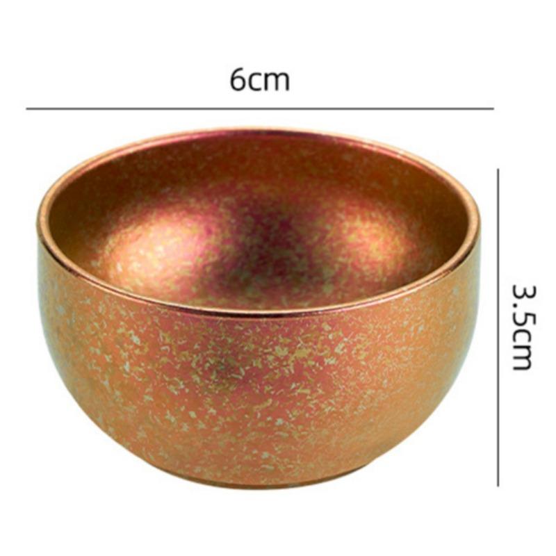 

Чашка из чистого титана, дорожная чашка для чая, аксессуары для чая, с двойными стенками, маленькая чашка, кристаллизованные чашки для кемпинга 50ml