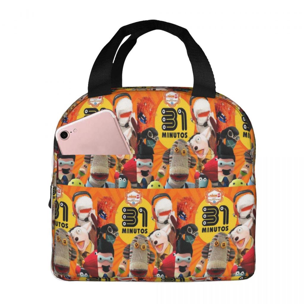 31 Minutos Chilean Comedy Cartoon Insulated Lunch Bag for Women Kids Portable Food Boxes Thermal Lunch Box Tote