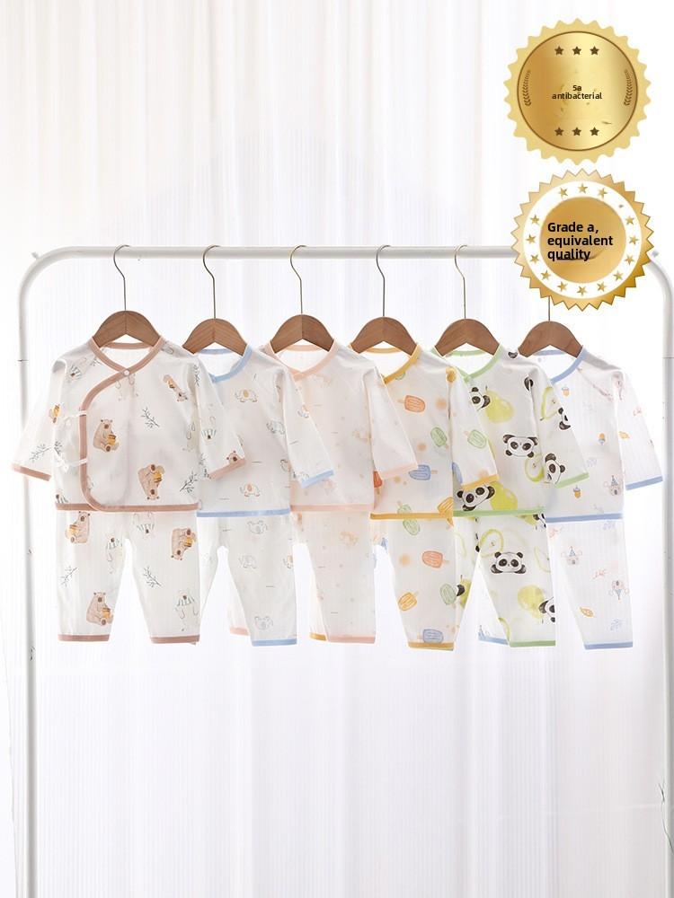 Baby Cotton Summer Set With Antibacterial Fabric For Newborns And Infants