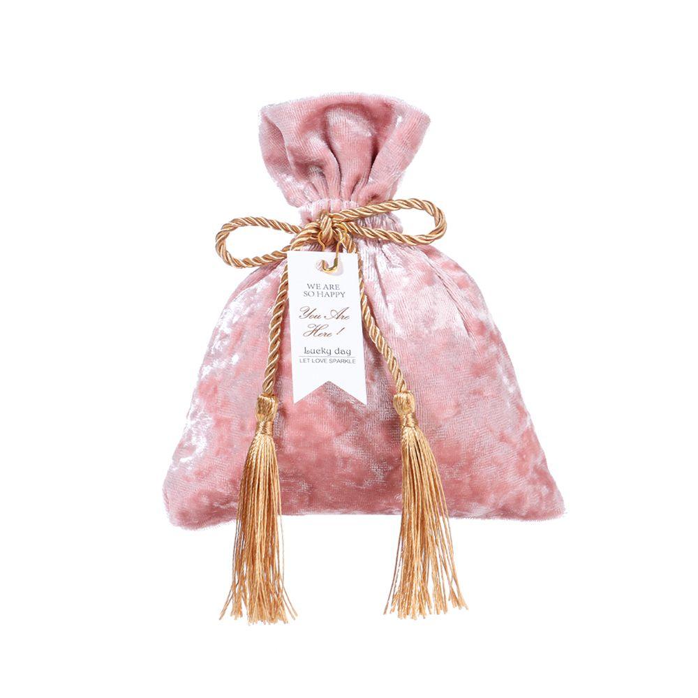 Dust Protect Trendy Wedding Party Drawstring Pocket Gift Bags Velvet Candy Bag Candy Pouches